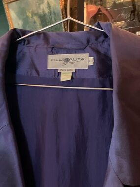 Purple Silk Blazer Trench